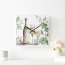 Search for wine clocks Watercolor