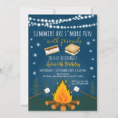 Search for campfire birthday invitations Bonfire