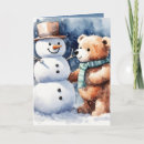 Search for teddy christmas cards Snow