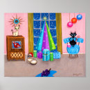 Search for mid century modern christmas art Atomic age