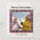 Search for red plaid christmas cards Festive