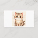 Search for kawaii business cards Kitten