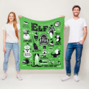 Search for christmas elf blankets Typography