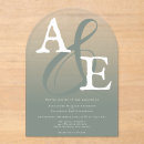 Search for sage green wedding invitations Initials