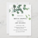 Search for digital shower wedding invitations Eucalyptus
