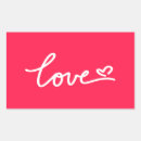 Search for love text stickers Red