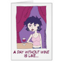 Search for funny wine cartoon postcards For her