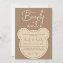 Search for brown bear baby shower invitations Simple