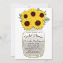 Search for sunflower mason jar invitations Floral