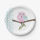 Search for owl plates Baby shower