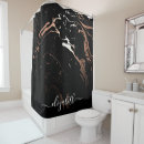 Search for rose gold marble shower curtains Abstract