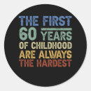 Search for 60 years old stickers 60th
