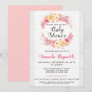 Search for rustic chic baby shower invitations Floral