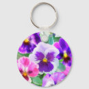 Search for pansy flower key rings Green