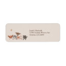 Search for gender neutral return address labels Woodland animals