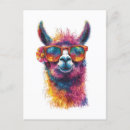 Search for cartoon llama postcards Illustration