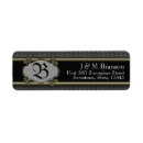 Search for classic monogram return address labels Masculine