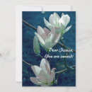 Search for magnolia birthday invitations White