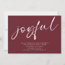 Search for burgundy christmas invitations Modern