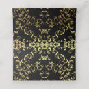 Search for black and gold place cards Gothic