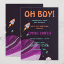 Search for space baby boy shower invitations Stars