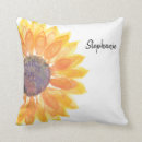 Search for sunflower cushions Watercolor