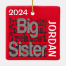 Search for “big christmas tree decorations Sisters