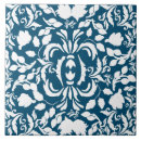 Search for navy blue and white tiles Pattern
