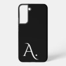 Search for name initials samsung cases Black