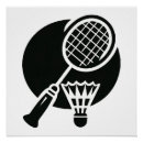 Search for badminton shuttlecock posters Racket