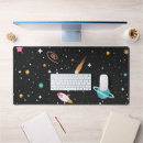 Search for comets mousepads Black