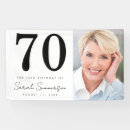 Search for 70th birthday banner banners Elegant birthday party