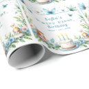 Search for fairy birthday wrapping paper Blue