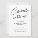 Search for adult 30th birthday invitations Minimalist