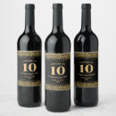 Search for 10th anniversary wine labels Cheers to 10 years