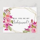 Search for bridal party proposal cards Greenery