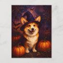 Search for cute corgi postcards Halloween