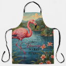 Search for retro flamingo aprons Vacation