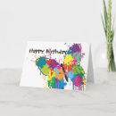 Search for paint splashes cards Modern