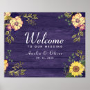 Search for sunflower wedding signs Purple