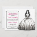 Search for pink black quinceanera invitations Pretty
