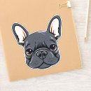 Search for french bulldog face stickers Frenchie