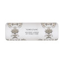 Search for silver and gold return address labels Floral