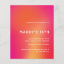 Search for abstract sweet 16 invitations Colourful
