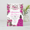 Search for fuchsia quinceanera invitations Mis quince anos