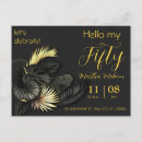 Search for 50th birthday postcards Black