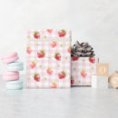 Search for pink gingham wrapping paper Strawberry