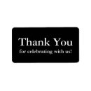 Search for thank you rectangle stickers Black