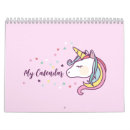Search for unicorn calendars Pink