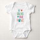 Search for cute paw print baby clothes My siblings have paws